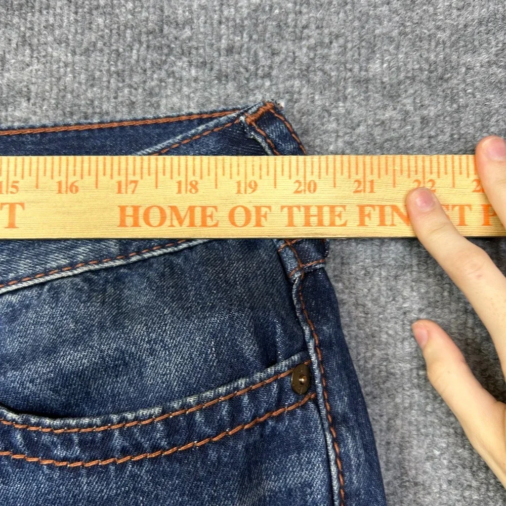 True Religion Ricky Relaxed Straight Jeans Mens 38 Blue Good Western Denim